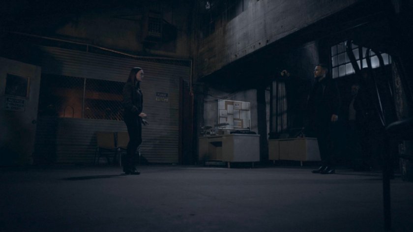 Simmons and Fitz in a steel mill in the Framework.