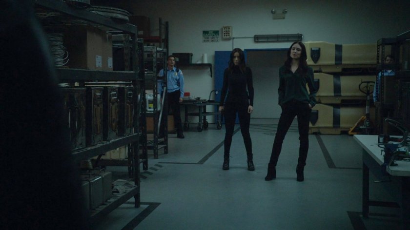 Aida and Daisy LMD in a storage room.