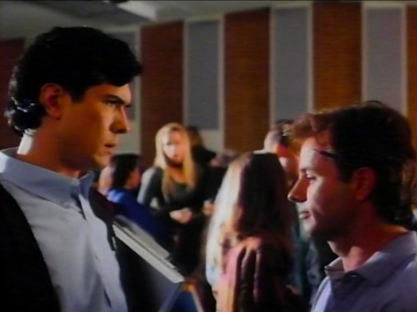 Victor and Reed in a college classroom.