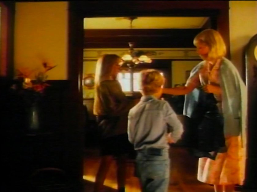 Mrs Storm, young Susan and Johnny in the Boarding House.
