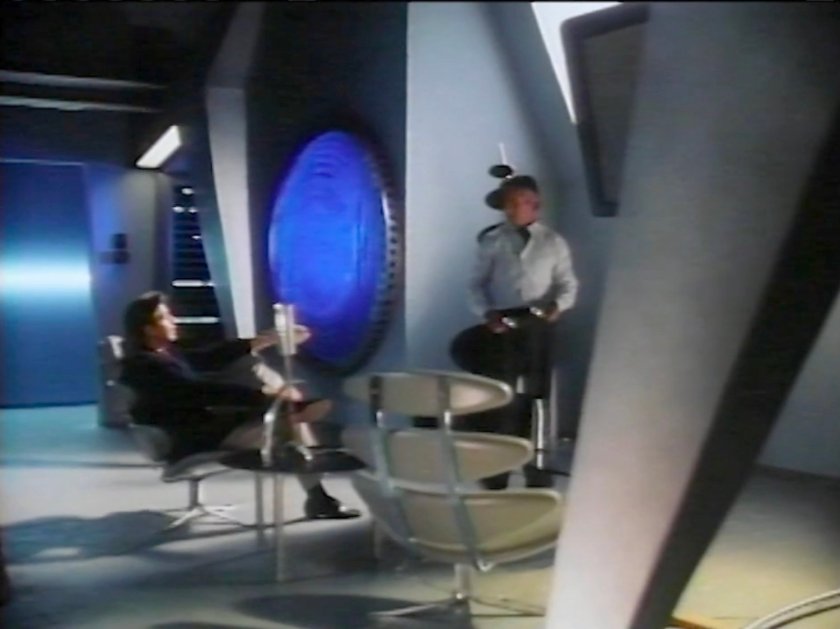 Ben and Reed in the lab of the Baxter Building.