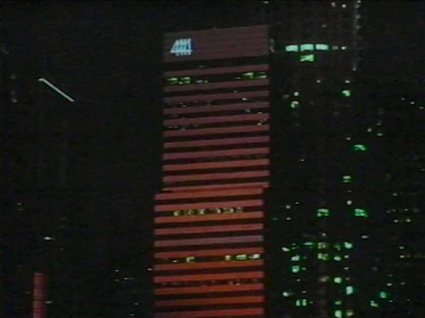 Night time view of the Baxter Building, address number 4444.