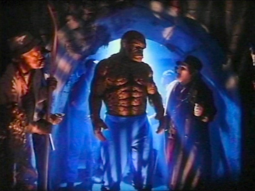 The Thing and the Jeweler in his lair.