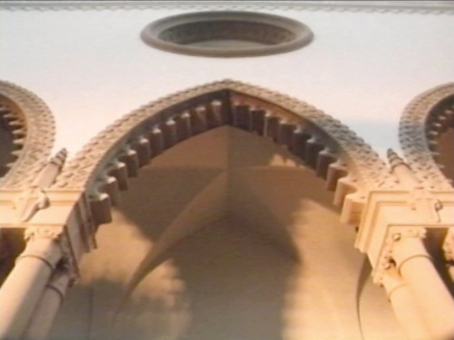 Exterior of church.