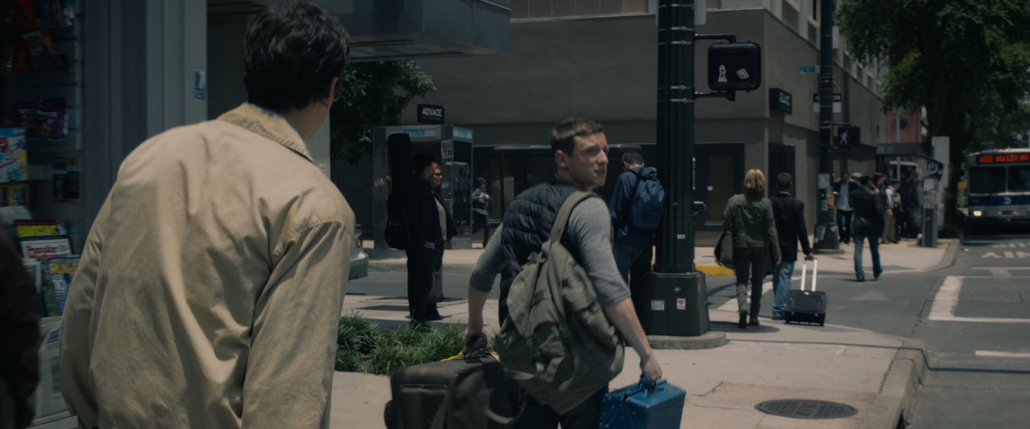 Reed and Ben on the sidewalk in Manhattan