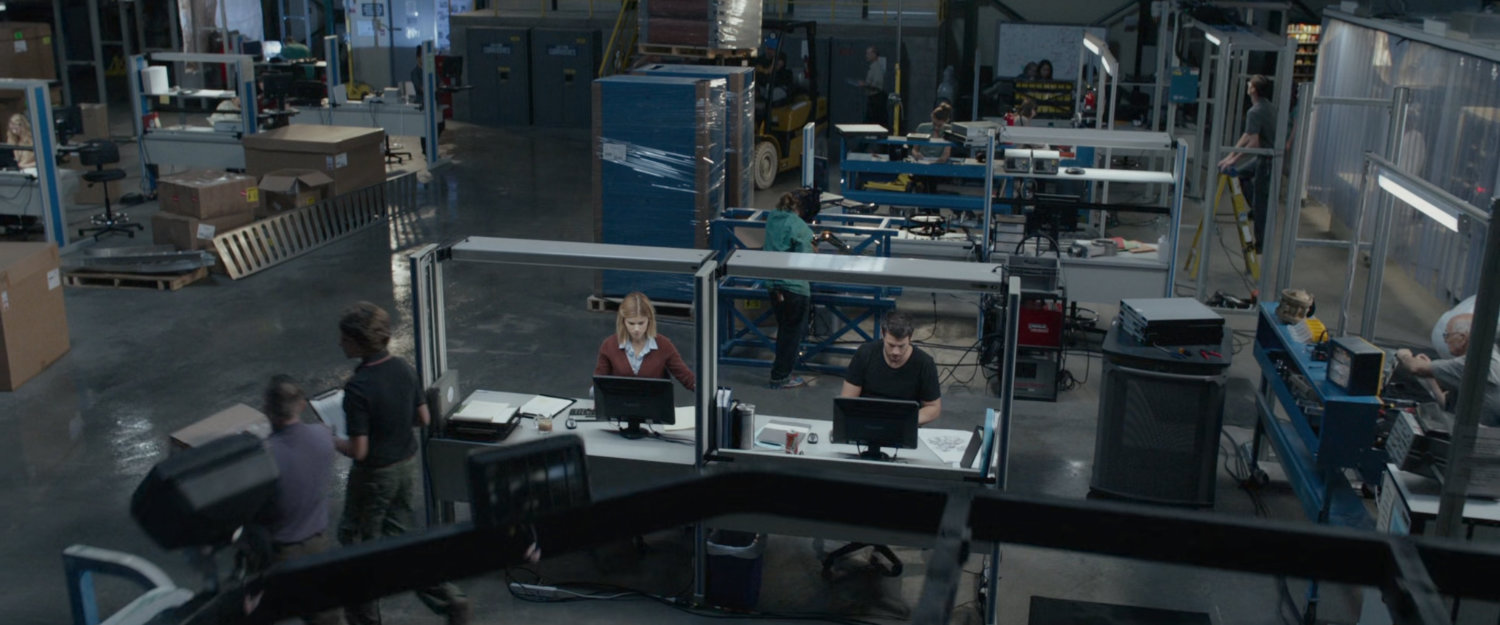 Reed and Sue in the Baxter Institute warehouse laboratory.