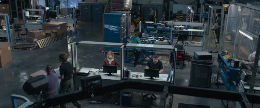 Reed and Sue in the Baxter Institute warehouse laboratory.