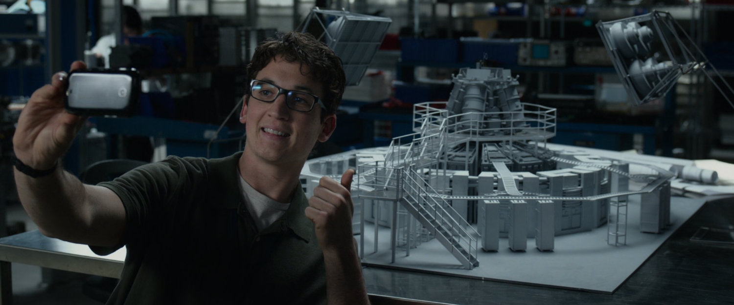 Reed in the Baxter Institute warehouse laboratory.