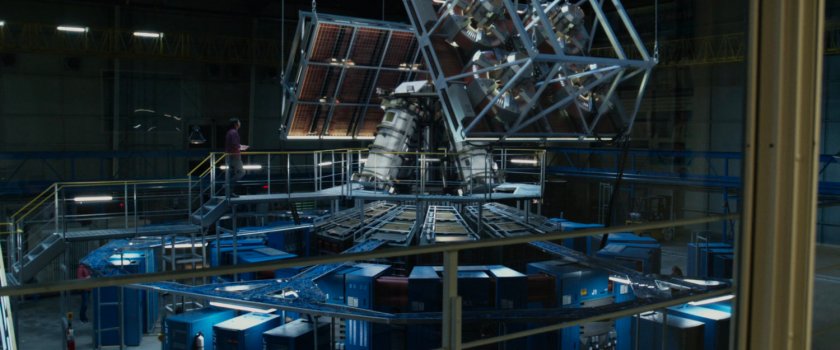 Interior of the Baxter Institute warehouse laboratory.