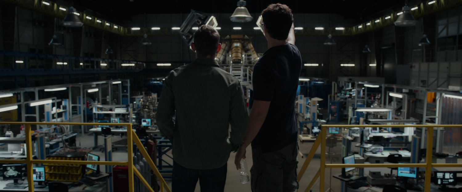 Reed and Ben in the Baxter Institute warehouse laboratory.