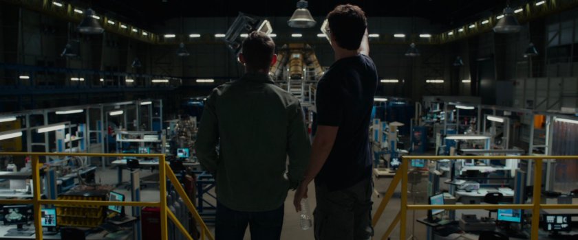 Reed and Ben in the Baxter Institute warehouse laboratory.