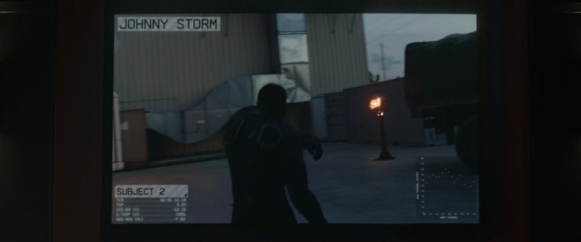 Test footage of Johnny Storm using his flame powers.