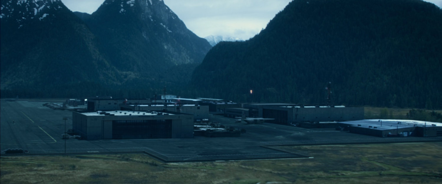 Aerial of Area 57 base.