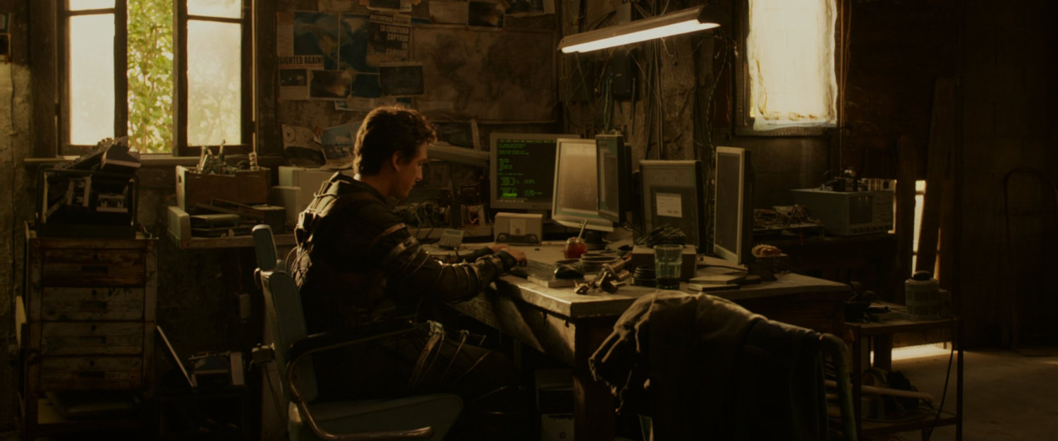 Reed in his shack in a South America.