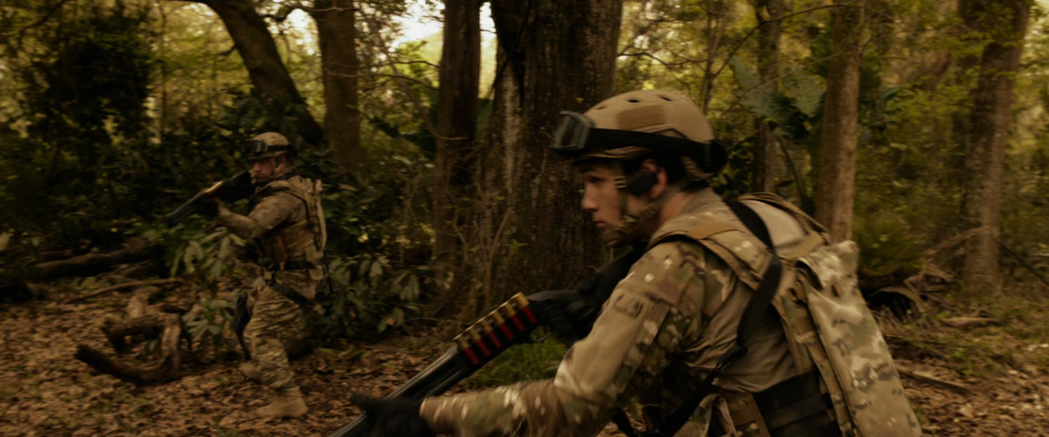 Soldiers in a South American jungle.