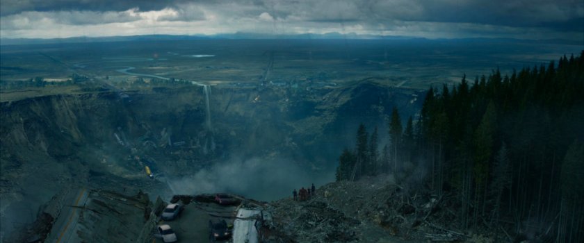 A massive sinkhole in British Columbia.