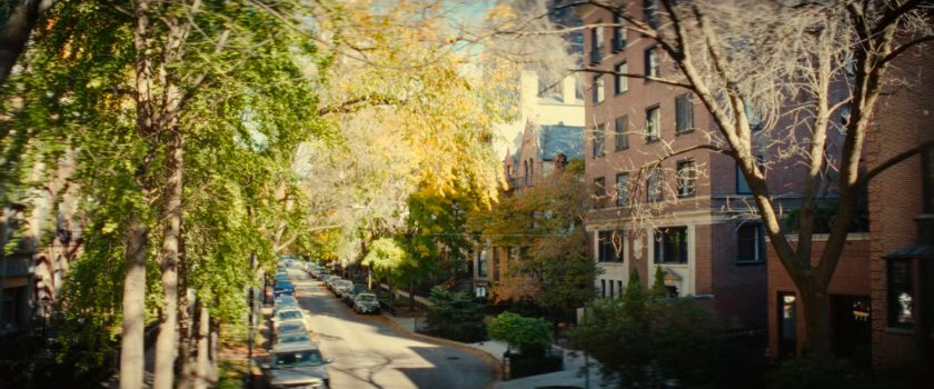 Exterior of Chicago mansion.