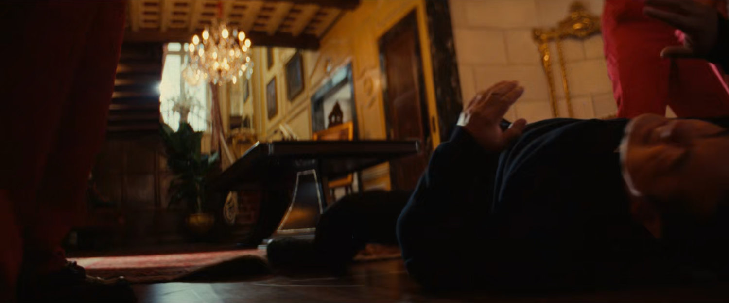 Knocked out guard in a Chicago mansion.