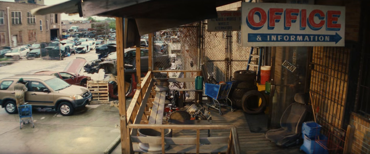 Front entrance to Jim's Junkyard.