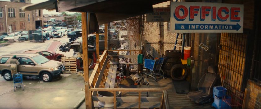 Front entrance to Jim's Junkyard.