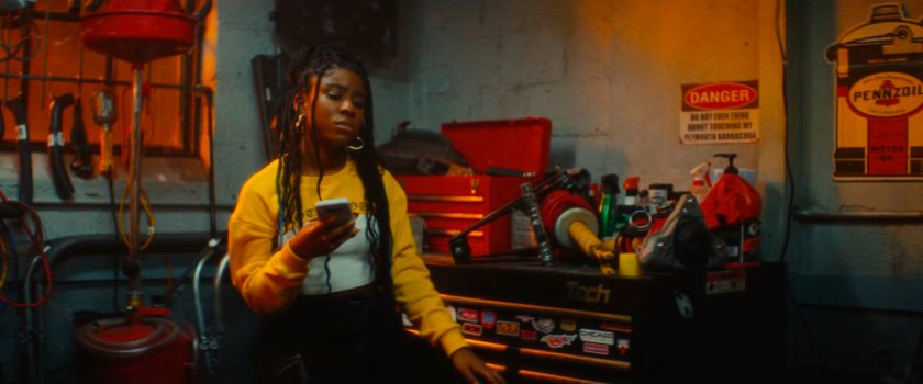 Natalie in Gary's Auto Repair.