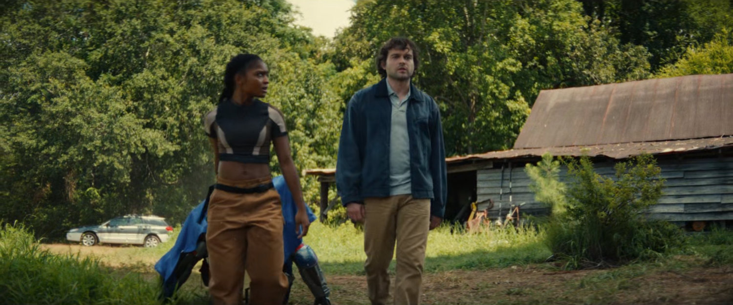 Riri and Joe outside his bunker.