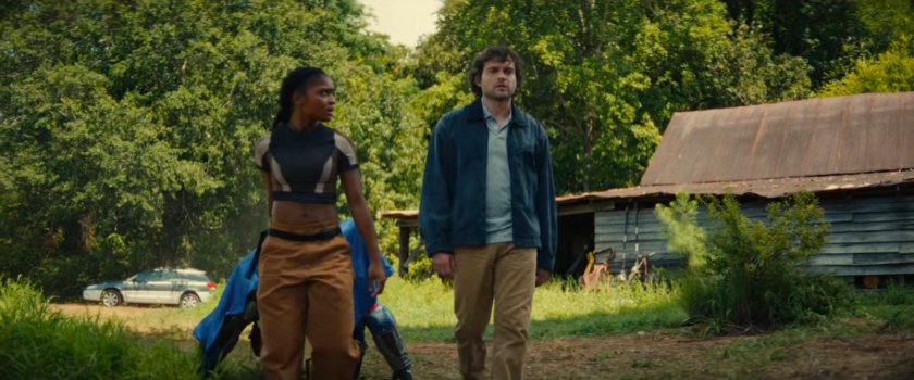 Riri and Joe outside his bunker.