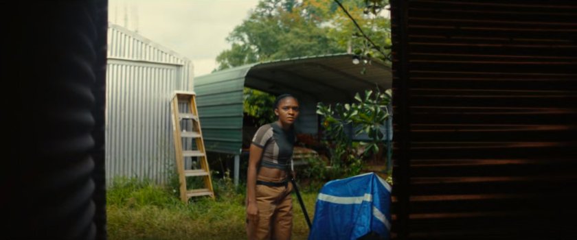 Riri outside Joe's bunker.