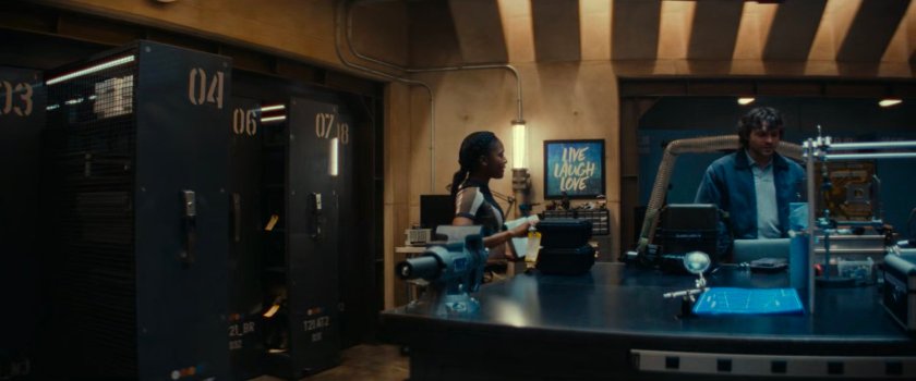 Riri and Joe inside his bunker.