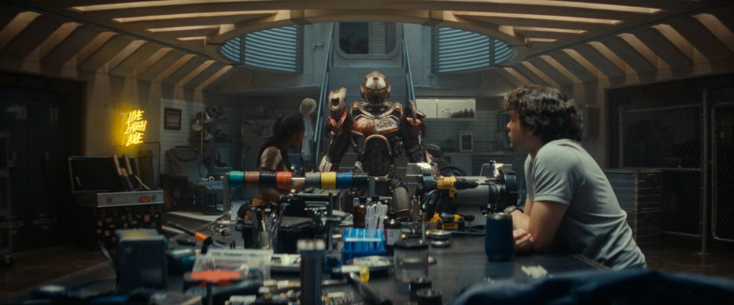 Riri and Joe inside his bunker.