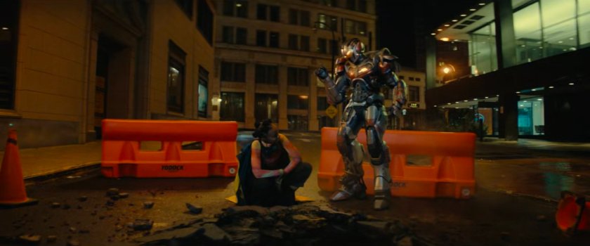 Clown and Ironheart on a street above TNNL.