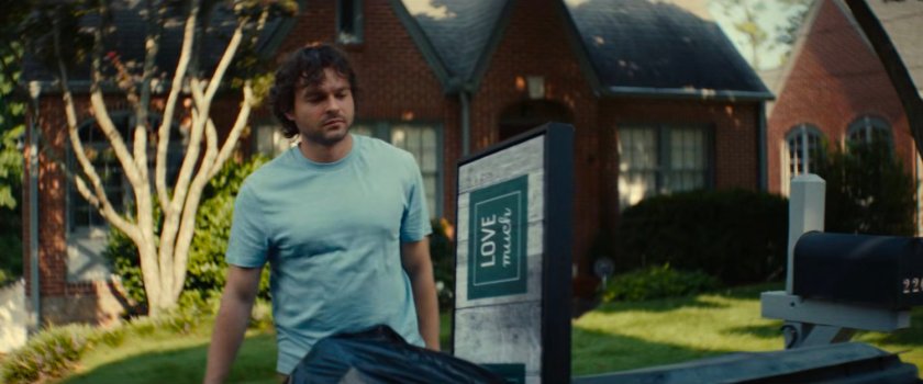 Joe outside his house.