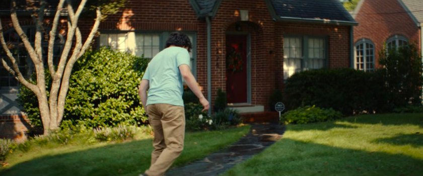 Joe outside his house.