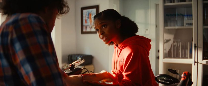 Riri and Joe in his kitchen.