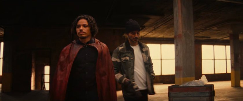 The Hood and John in a Chicago warehouse.