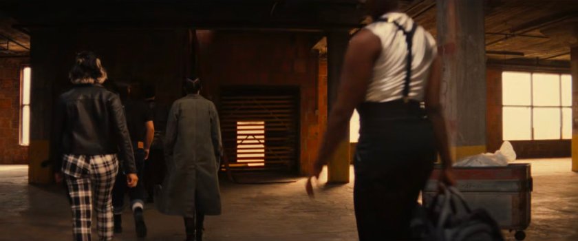 The Hood and his crew inside a Chicago warehouse.