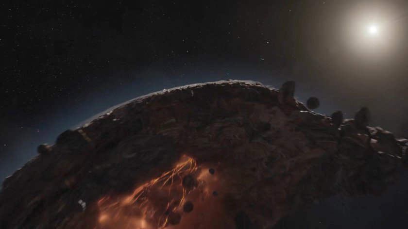 Zooming in on the chunk of planet which contains the Lighthouse.