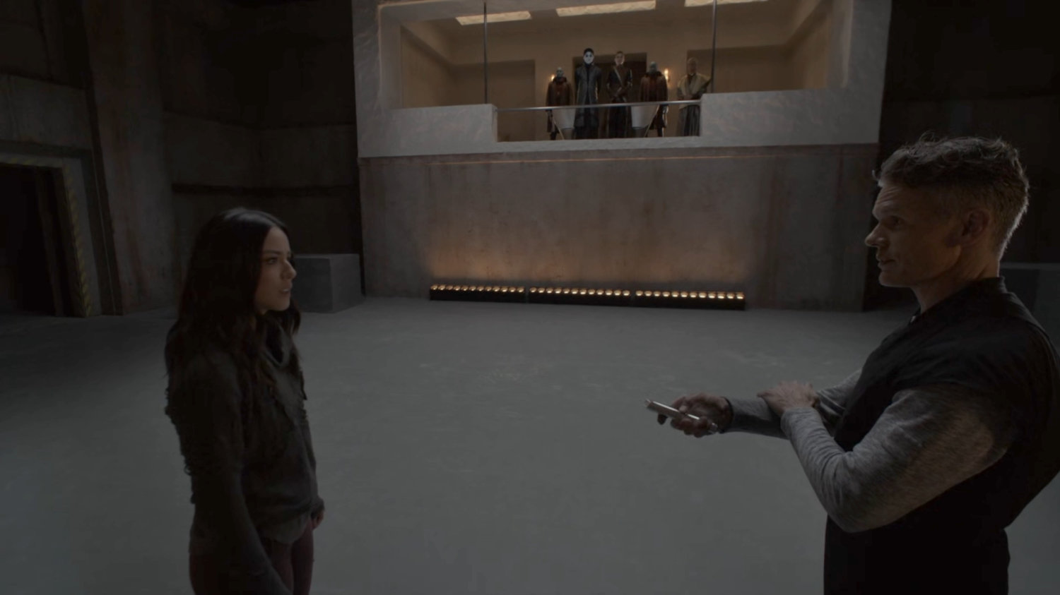 Daisy and Tye in the Arena in the Lighthouse.