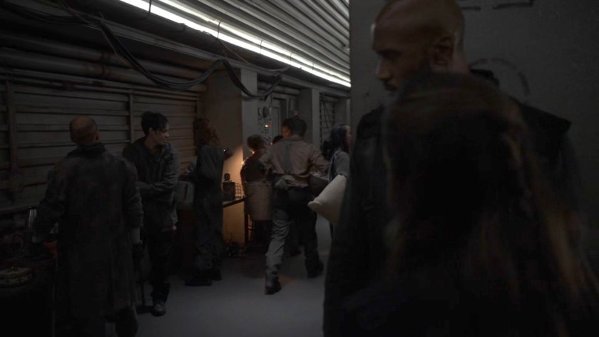 Mack and Yo-Yo in a hallway in the Lighthouse.