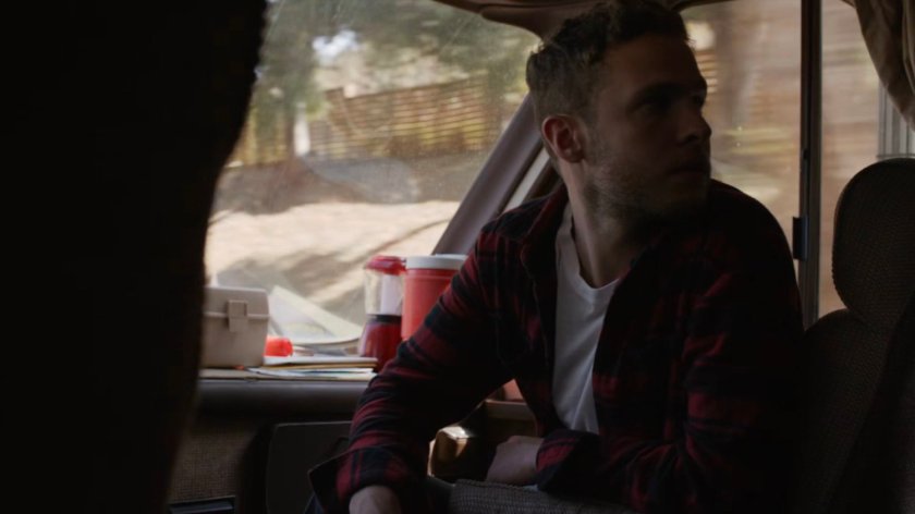 Fitz in a motor home.