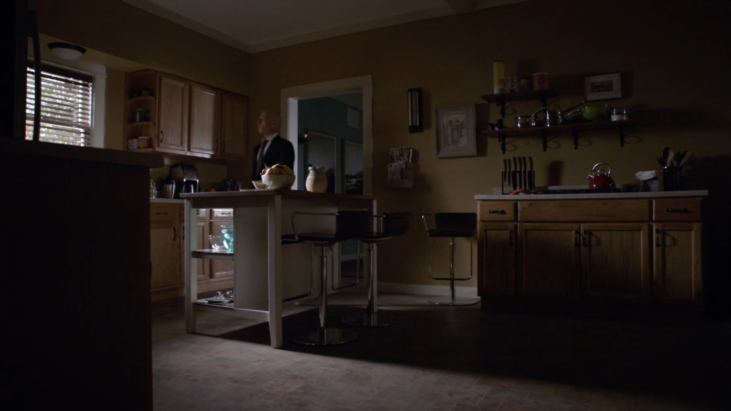 Enoch in his kitchen.