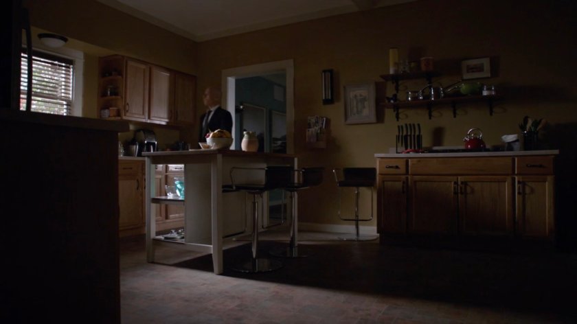 Enoch in his kitchen.