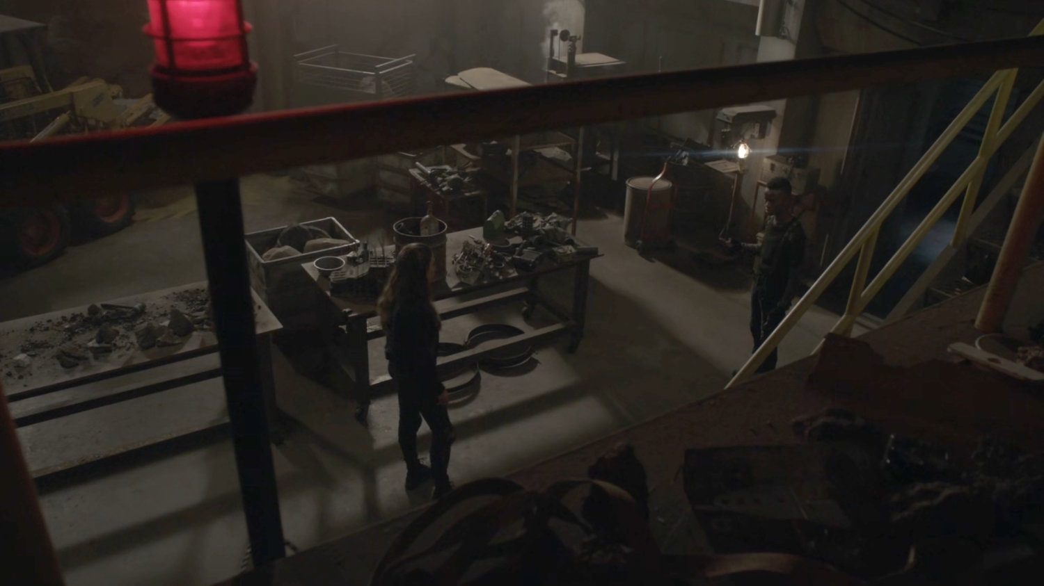 Yo-Yo and Flint in Grill's Salvage Shop on the Lighthouse.