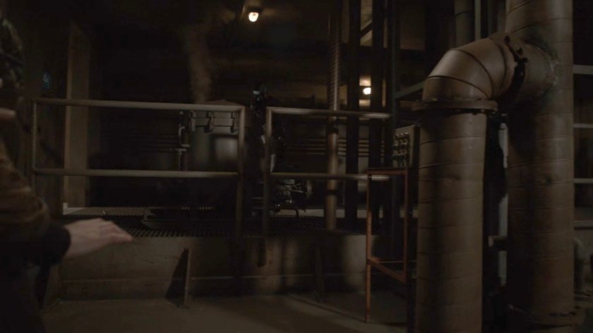 A Kree solider in the power plant of the Lighthouse.