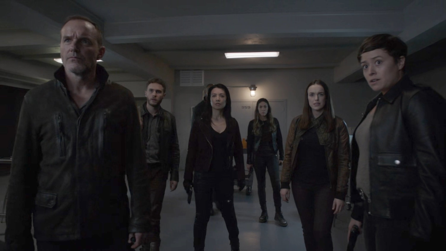 The Agents inside an aerospace lab in St Louis.