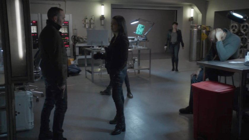 The Agents inside an aerospace lab in St Louis.