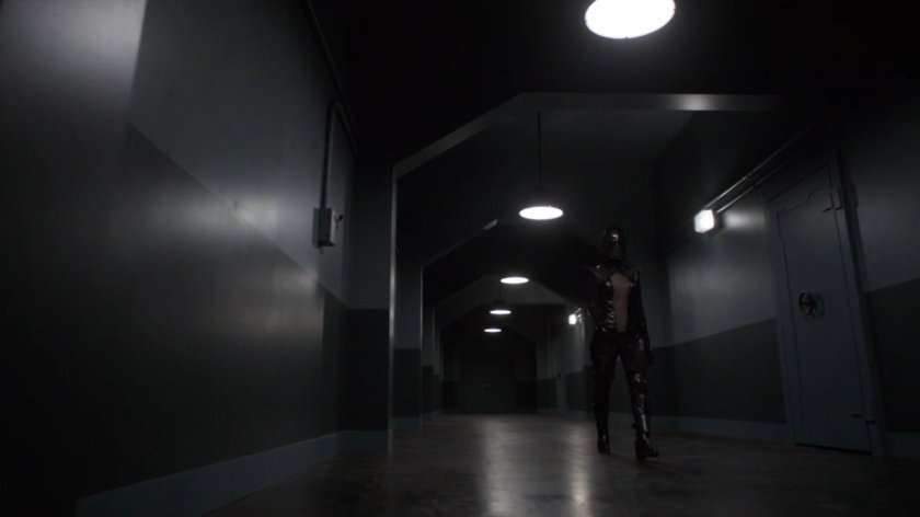 Ruby in a non-descript hallway.