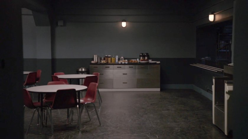 The cafeteria in General Hale's Base.