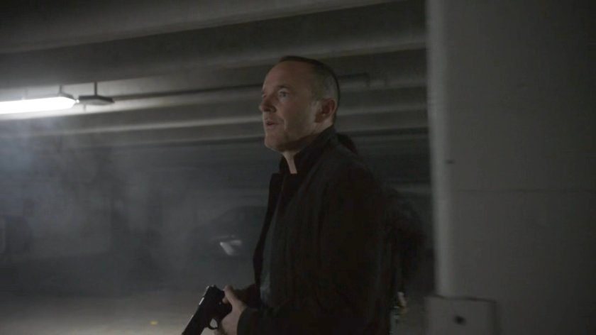 Coulson in a parking garage in Baton Rouge.