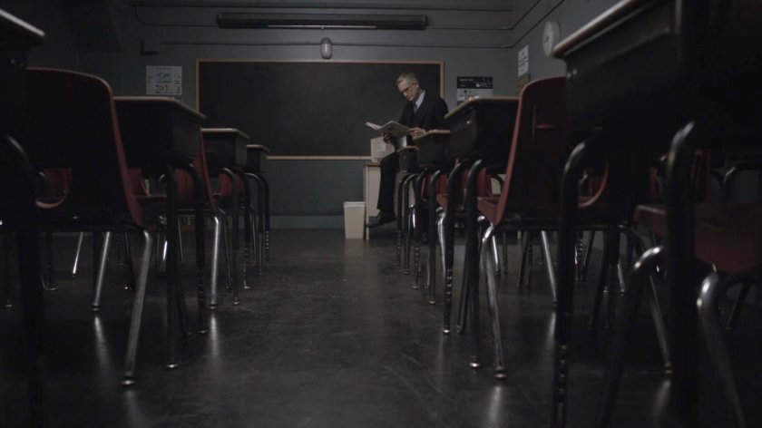 Daniel Whitehall in the classroom at the HYDRA Preparatory Academy in 1990.